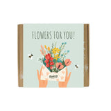 Stor gaveæske "Flowers for you" med 9 blomsterbomber