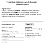 Vingummi hvid chokolade, lakrids og vilde bær. Snack pack - Box the original