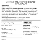 Vingummi med hvid chokolade og vilde bær. Snack pack - Box the original