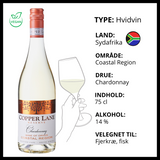 Hvidvin, Copper Lane - Reserve Chardonnay (Sydafrika)
