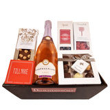 Gavekurv - du skal fejres med rosébobler og chokolade