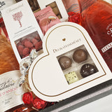 Gavekurv - med en rosévin & søde lækkerier