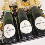 Gavekurv - overdådig vingave med tre formidable flasker Cava