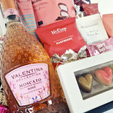 Gavekurv - med sparkling Rosé og søde lækkerier