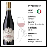 Rødvin, Ca' Rosa - Amarone Della Valpolicella DOCG (Italien)