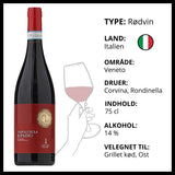 Rødvin, Cantina Castelnuovo del Garda - Valpolicella Ripasso (Italien)