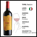 Rødvin, Terre Di Faiano - Primitivo ØKO (Italien)