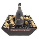Amarone og chokolade i gavekurv