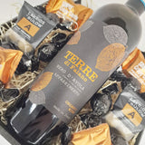 Gavekurv med italiensk rødvin og chokolade