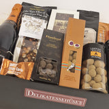 Gavekurv - overdådig Champagnekurv med champagne, kaffe, chokolade og lækkerier
