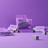 Flowpack Wally & Whiz vingummi, lakrids med havtorn. Liquorice with sea buckthorn