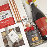 Gavekurv - med rødvin, Summerbird chokolade og Lakrids by Bülow